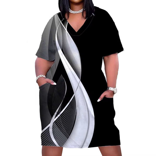 Plus Size Pocket Dress